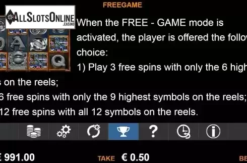 Free Game screen