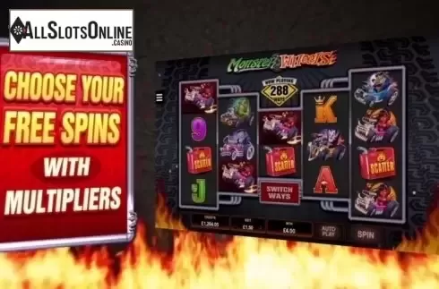 Screen 6. Monster Wheels (Microgaming) from Microgaming