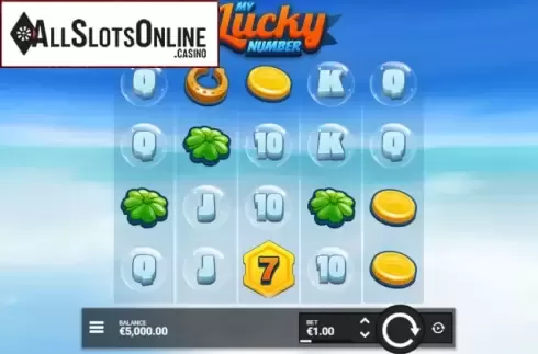 Reel Screen. My Lucky Number from Hacksaw Gaming