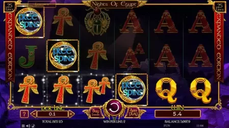 Nights of Egypt Expanded Edition slot screenshot 3