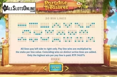 Screen5. Paradise Treasures from Cayetano Gaming