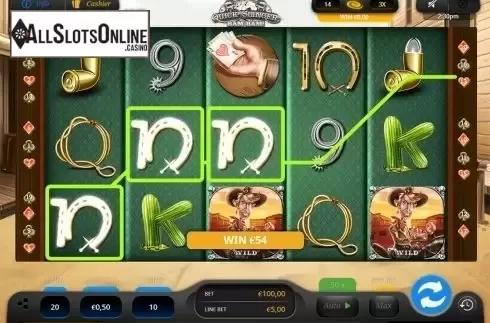 Free spins screen. Quick Slinger Bam Bam! from Oryx