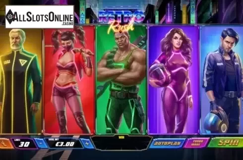 Reel Screen. Retro Rush from Playtech Vikings