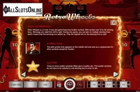 Game Rules screen