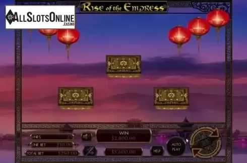 Bonus Game screen. Rise of the Empress from Genesis