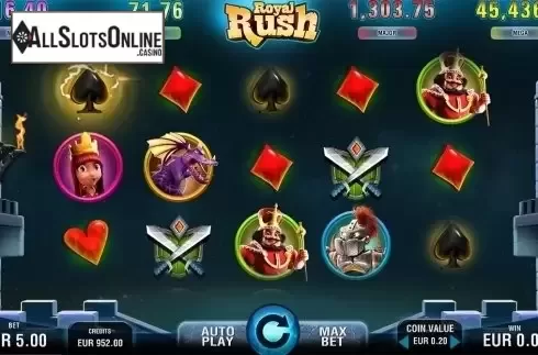 Reels screen. Royal Rush from Electric Elephant