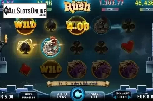 Win screen. Royal Rush from Electric Elephant