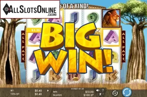 Big Win. Savanna King from Genesis