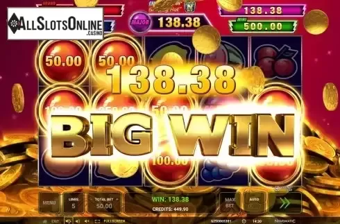 Big win screen