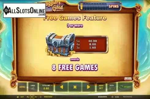 Free Games feature screen