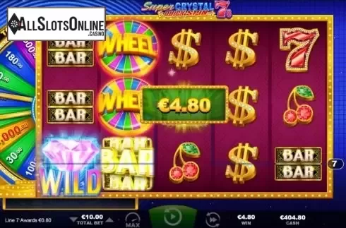 Win screen 2. Super Crystal 7s from Ainsworth