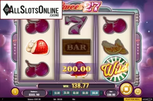 Screen 6. Sweet 27 from Play'n Go