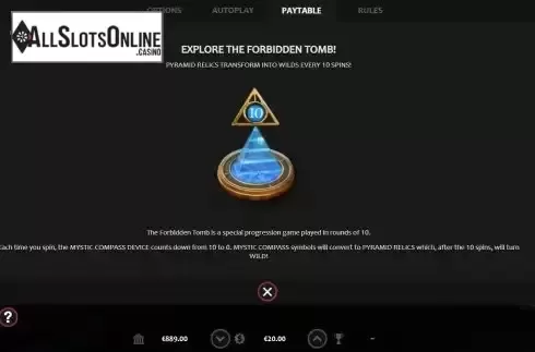 Progression game screen