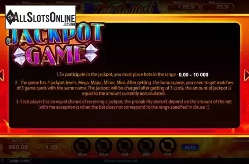 Jackpot Game Screen