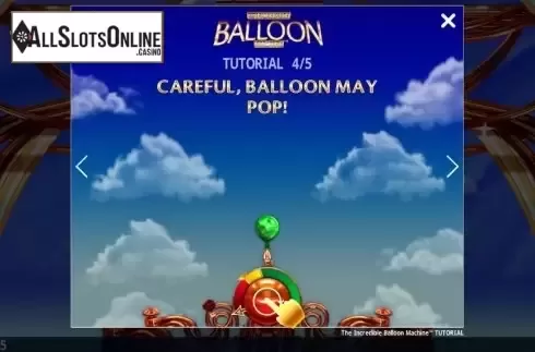 Start Screen 4. The Incredible Balloon Machine from Crazy Tooth Studio