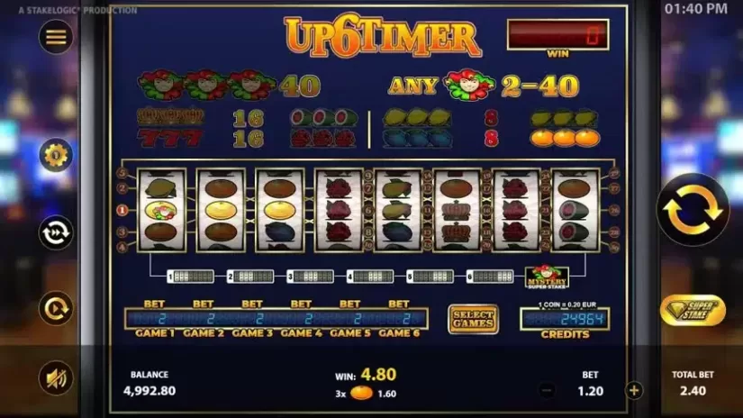 Up6Timer slot screenshot 4