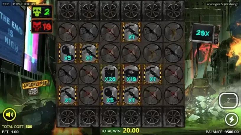Apocalypse Super xNudge slot screenshot 4
