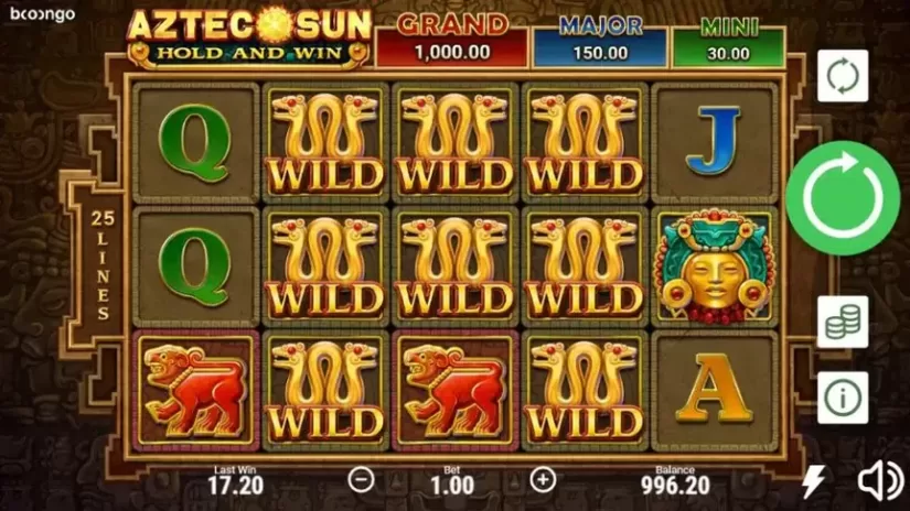 Aztec Sun: Hold and Win slot screenshot 2