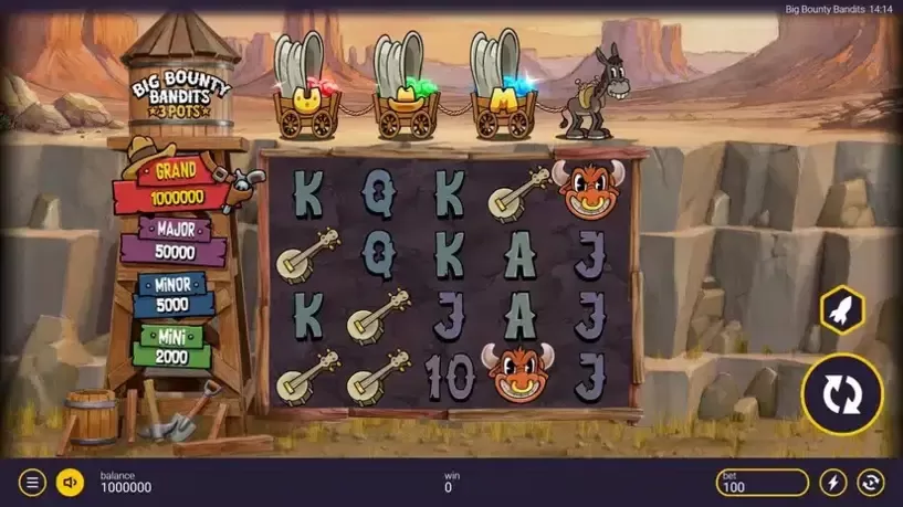 Big Bounty Bandits 3 Pots slot screenshot