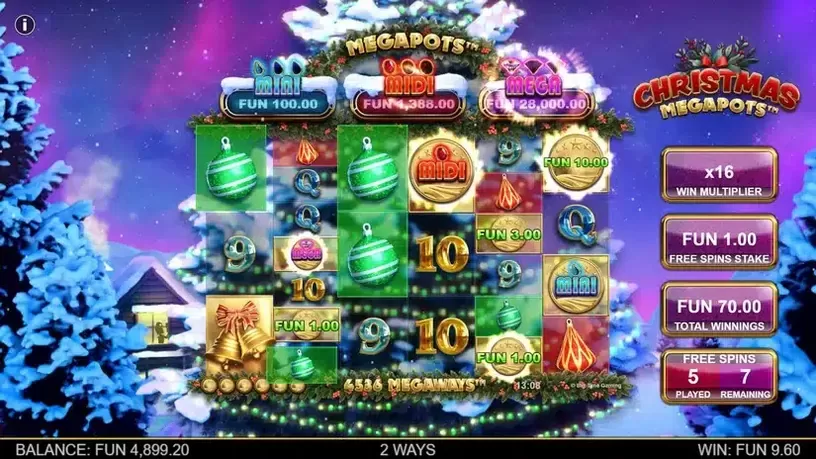 Christmas Megapots slot screenshot 5