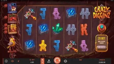 Crazy Digginz slot screenshot 1