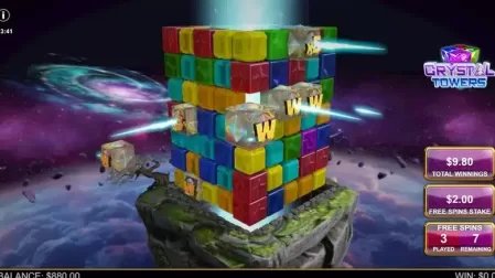 Crystal Towers slot screenshot 3