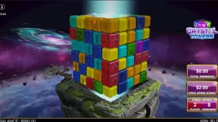 Crystal Towers slot screenshot 2