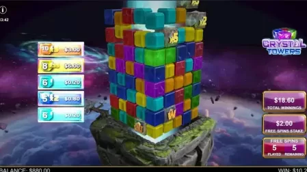 Crystal Towers slot screenshot 4