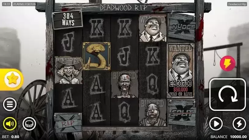 Deadwood R.I.P slot screenshot 