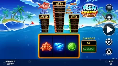 Fish Cashpot Deluxe slot screenshot 1