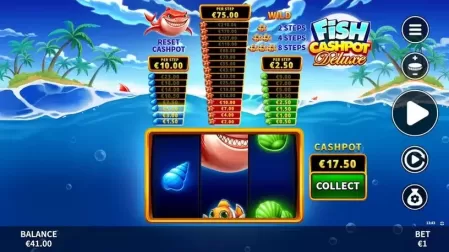 Fish Cashpot Deluxe slot screenshot 3