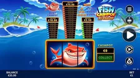 Fish Cashpot Deluxe slot screenshot 4