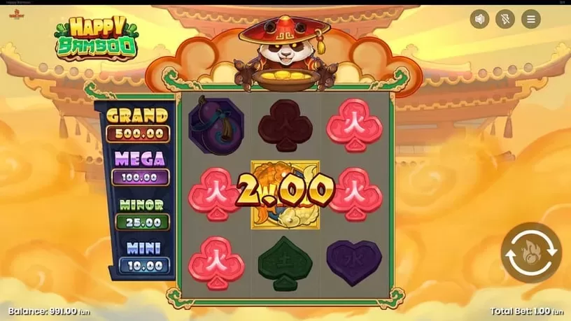 Happy Bamboo slot screenshot 2