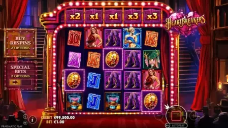 Heartbreakers slot screenshot 2