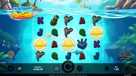 Jaws of Fortune slot screenshot 2
