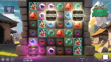Lucy Luck and the Temple of Mysteries slot screenshot 3