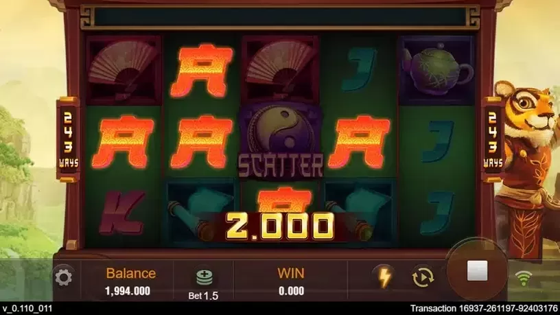 Master Tiger slot screenshot 2