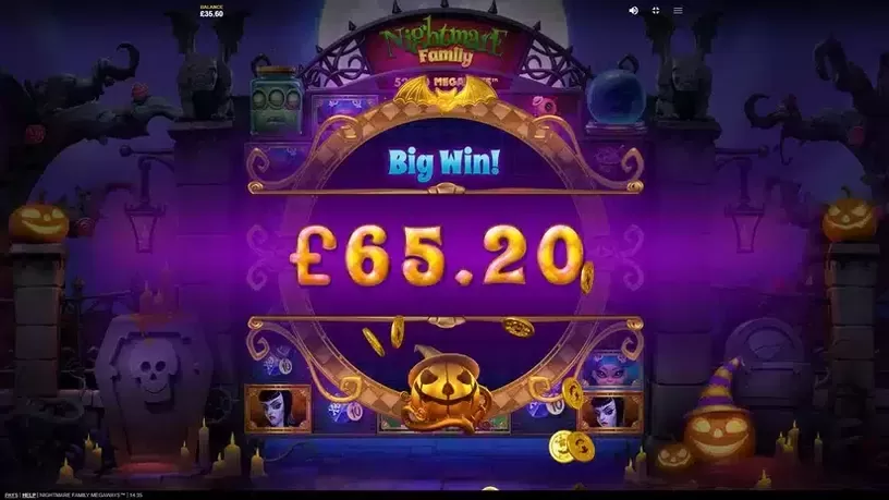 Nightmare Family Megaways slot screenshot