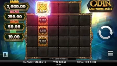 Odin Lightning Blitz slot screenshot 5