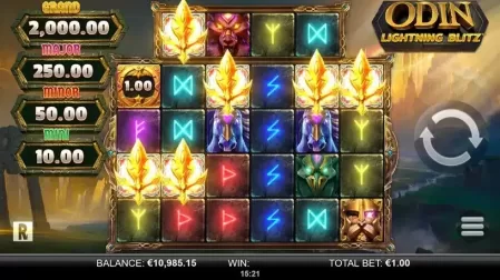 Odin Lightning Blitz slot screenshot 2
