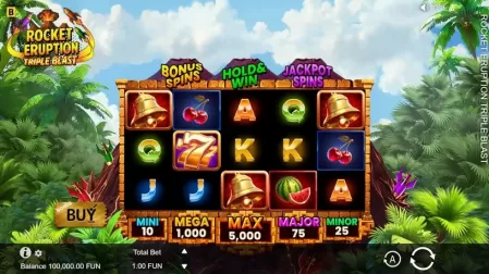 Rocket Eruption: Triple Blast slot screenshot 1