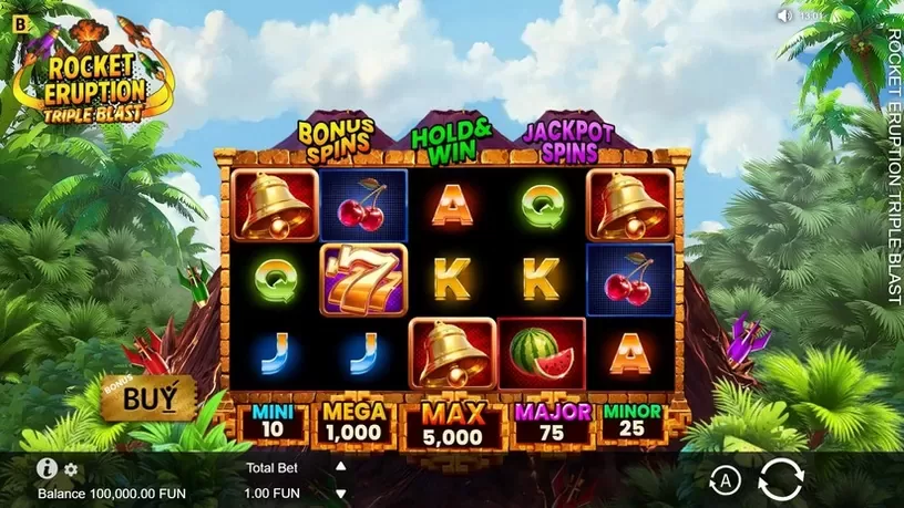 Rocket Eruption: Triple Blast slot screenshot 1