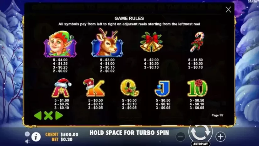 Santa slot screenshot 2