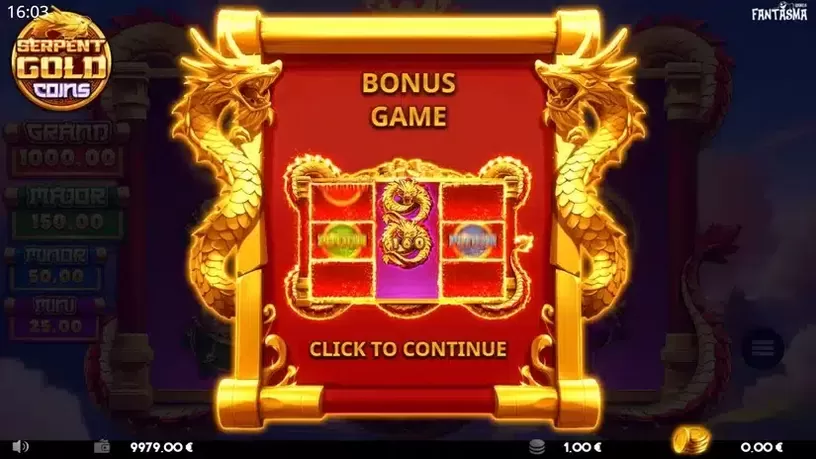 Serpent Gold Coins slot screenshot 5