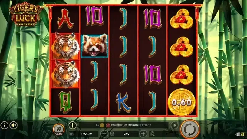 Tiger's Luck slot screenshot 1