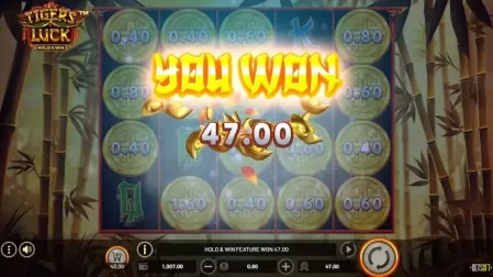 Tiger's Luck slot screenshot 2
