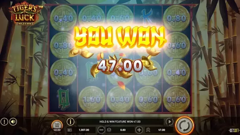 Tiger's Luck slot screenshot 2