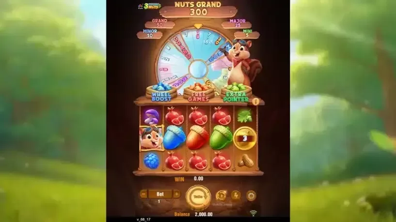 3 Fortune Nuts slot screenshot 