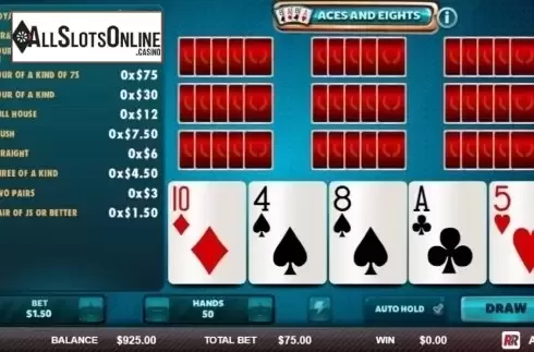Game Screen 1. Aces & Eights (Red Rake) from Red Rake