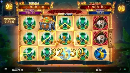 Adventures of Doubloon Island slot screenshot 5